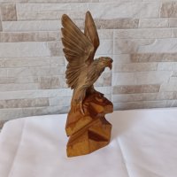 Стара дървена фигура - Орел - дърворезба, снимка 4 - Антикварни и старинни предмети - 37849319