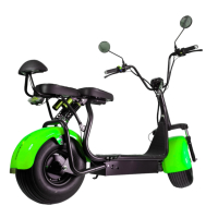 Електрически скутер BIG CITY HARLEY 2000W 60V/12AH Зелено, снимка 2 - Мотоциклети и мототехника - 44659870