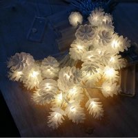 Коледни LED лампички във формата на шишарки, снимка 5 - Декорация за дома - 38520713