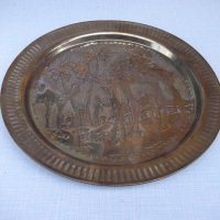 Пано - чиния от бронз - 510 гр., снимка 2 - Други ценни предмети - 29860878