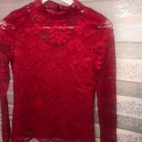 Дантелена блуза, снимка 5 - Блузи с дълъг ръкав и пуловери - 31471715