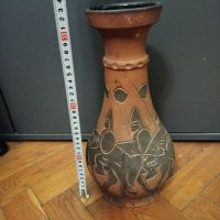 Стара СОЦ глинена ваза - СБХ, снимка 4 - Антикварни и старинни предмети - 31616944