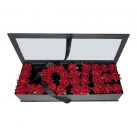 Кутия за декорация LOVE Черна, снимка 2 - Романтични подаръци - 39873390