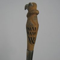 бастун с орел дърворезба, стар, снимка 6 - Други ценни предмети - 29731766