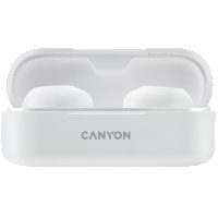 Безжични слушалки тапи, CANYON TWS-1, Бял, SS301537, снимка 1 - Bluetooth слушалки - 39956500