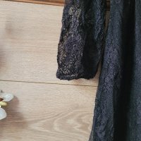 Черна рокля с дантела H&M , снимка 2 - Рокли - 44247087