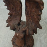 № 4751 стара дървена фигура / статуетка  - размер 17 / 11 / 8 см , снимка 5 - Други ценни предмети - 30741778