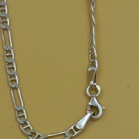 Сребърен ланец, снимка 2 - Колиета, медальони, синджири - 44246066