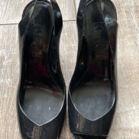 Нови черни летни силиконови обувки сандали на платформа италиянски Kartell, снимка 9 - Сандали - 40535344
