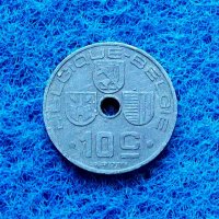 10 центимес Белгия 1942-редки, снимка 1 - Нумизматика и бонистика - 32028631