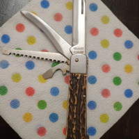 Сгъваем нож, снимка 2 - Антикварни и старинни предмети - 44701042