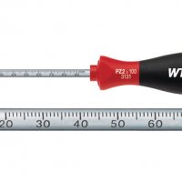 Кръстата отвертка с лазерна Wiha Workshop Pillips screwdriver PZ 2 Blade length: 100 mm DIN ISO 8764, снимка 2 - Отвертки - 35401653