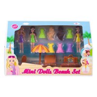 Плажен комплект с кукли и аксесоари, снимка 1 - Кукли - 39175008