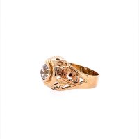 Златен мъжки пръстен 4,99гр. размер:56 14кр. проба:585 модел:20197-1, снимка 2 - Пръстени - 42811220