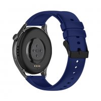 Силиконова каишка HUAWEI Watch GT 2, GT 2 Pro– 42/ 46mm син цвят, снимка 2 - Каишки за часовници - 38088747