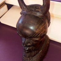 Стара африканска фигурка от абаносово дърво, снимка 5 - Антикварни и старинни предмети - 31891574