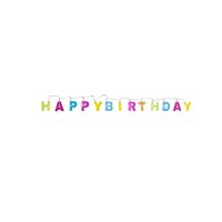  Светещи букви, Честит рожден ден, батерийно осветление, 122 см, снимка 1 - Декорация за дома - 44418528