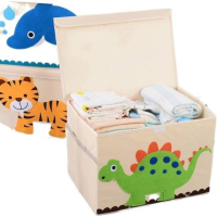 3890  Сгъваема кутия за съхранение на детски играчки с капак, снимка 4 - Други - 44615376