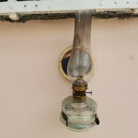 Стара газена лампа, снимка 1 - Антикварни и старинни предмети - 40784146
