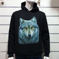 Нов мъжки суичър с дигитален печат Вълк, Серия вълци, снимка 9 - Суичъри - 30197534