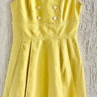 Жълта рокля, снимка 5 - Рокли - 40414323