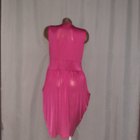 SOAKED L Розова еластична рокля , снимка 2 - Рокли - 36399684