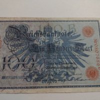 Райх банкнота - Германия - 100 марки / 1908 година- 17919, снимка 1 - Нумизматика и бонистика - 31035166