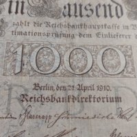 Райх банкнота - Германия - 1000 марки/ 1910 година - 17897, снимка 7 - Нумизматика и бонистика - 31019943