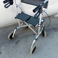 Инвалидна АЛУМИНИЕВА количка ролатор, проходилка, за хора в тежко положение,под наем или продажба, снимка 3 - Инвалидни колички - 21370773