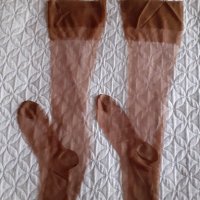 Нови фини чорапи за жартиери Л / ХЛ, снимка 1 - Дамски чорапи - 42665353