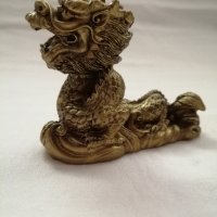 Сувенир малка статуетка китайски дракон в бронзов цвят, снимка 10 - Статуетки - 44466320