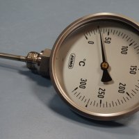 биметален термометър JUMO ф100mm, 0-300°C, снимка 9 - Резервни части за машини - 34452509