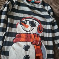 Коледен пуловер+коледна блуза 128-134, снимка 7 - Детски пуловери и жилетки - 38917264