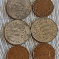 Лот монети 6 броя райхспфенинга Германия различни години и номинали за КОЛЕКЦИОНЕРИ 31523, снимка 1 - Нумизматика и бонистика - 44528553