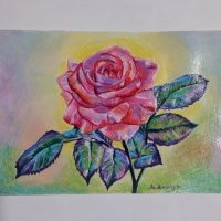 Роза картина, снимка 8 - Картини - 44603097