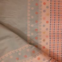 Горен чаршаф с панделки - розово-син, снимка 5 - Спално бельо - 34036042