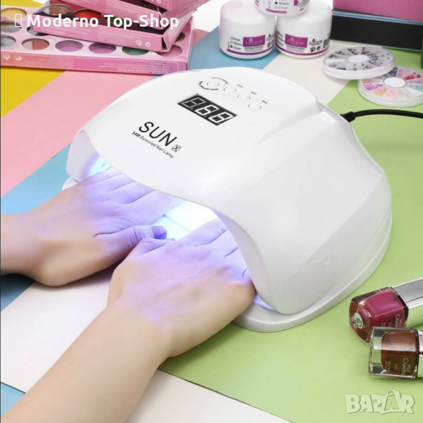 Лед лампа за маникюр и педикюр SUN Plus 54W/ Комбинирана., снимка 1