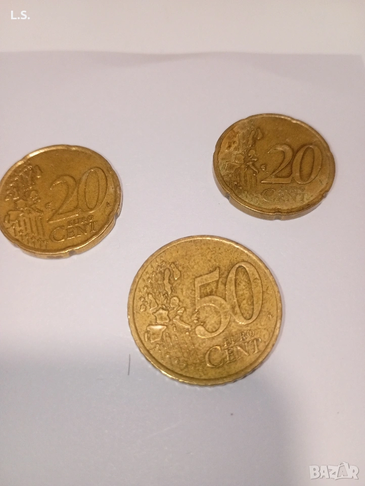 Продавам редки евро монети обща цена : 70 евро, снимка 1