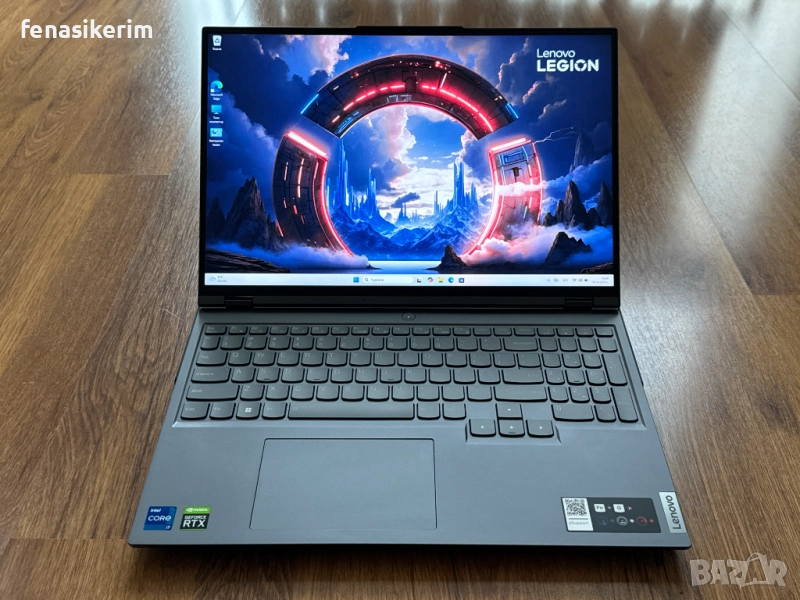 16' 2.5K 165Hz i7-12700H Lenovo Legion 5 Pro 32GB DDR5/1000GB NVMe/Nvidia RTX 3070 8GB/Бат 6ч, снимка 1