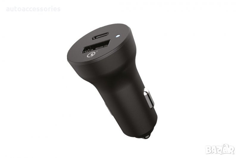 3000051870 Зарядно за кола USB-C Power Delivery PD и USB Quick Charge 3.0, снимка 1