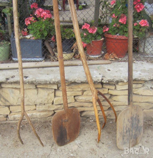 фурнаджийска Стара дървена дъска лопата за хляб, тесто пещ, снимка 1