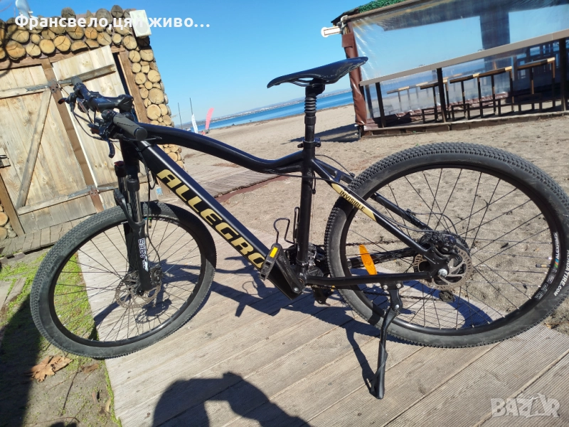 27 5 цола алуминиев електрически велосипед колело 36 волта, 30 скорости Shimano deore, на 260км, снимка 1