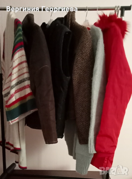 Дълго зимно яке, кожухче, уникална жилетка, вълнено яке и други , снимка 1