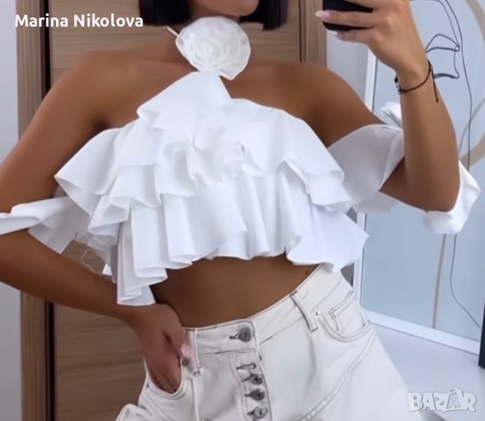 Блуза с роза, снимка 1