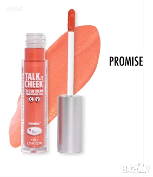 TheBalm The Balm Talk is Cheek Blush Cream Promise кремообразен Руж за лице, снимка 1