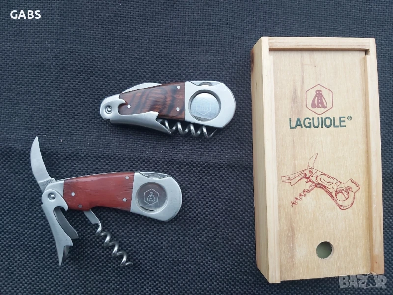 Луксозна отварачка за вино с резачка за пури LAGUIOLE France, снимка 1