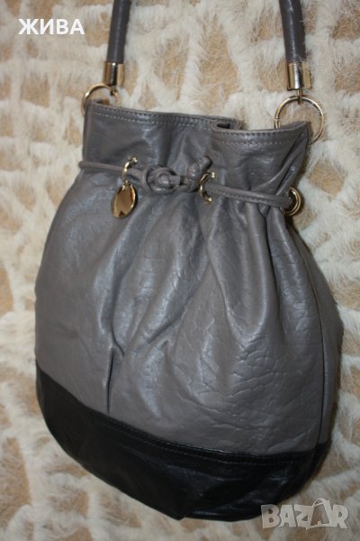 ЕСТЕСТВЕНА КОЖА дамска чанта в два цвята, снимка 1