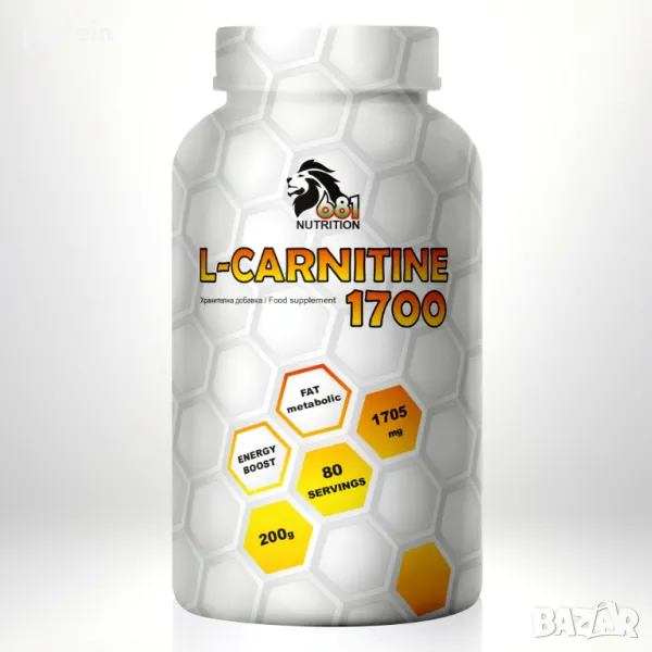L-CARNITINE на прах 200 g / 80 дози x 2.5 g!, снимка 1