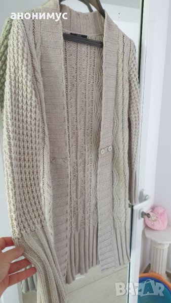 Бежова жилетка +дънки, снимка 1