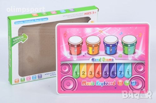 Пиано със сензорни клавиши (240100) Музикална играчка с батерии , сензорни бутони и различни функции, снимка 1